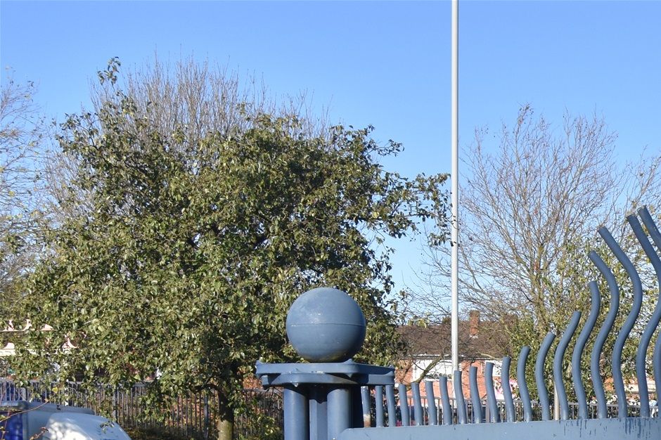 Ornate gates nr Coseley rd roundabout